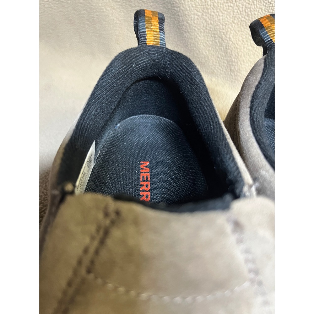 Merrell Jungle Moc Mens Suede Slip On Shoes Taupe Grey Casual Outdoor Comfort - Picture 6 of 16